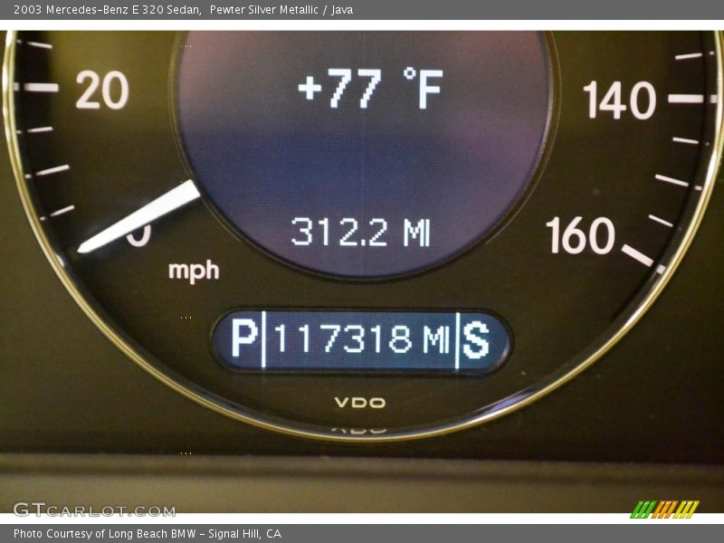 Pewter Silver Metallic / Java 2003 Mercedes-Benz E 320 Sedan