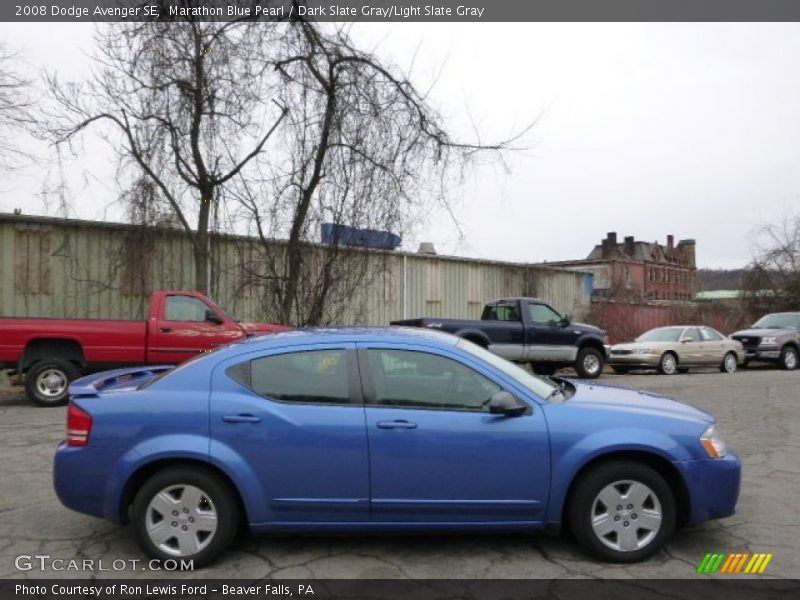 Marathon Blue Pearl / Dark Slate Gray/Light Slate Gray 2008 Dodge Avenger SE