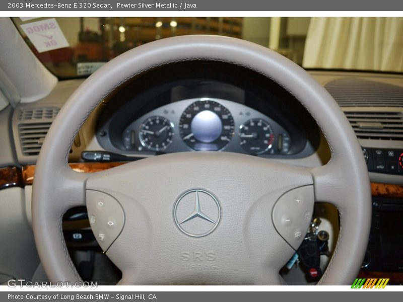 Pewter Silver Metallic / Java 2003 Mercedes-Benz E 320 Sedan