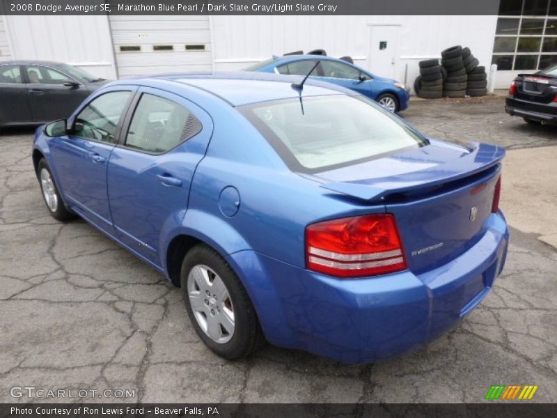 Marathon Blue Pearl / Dark Slate Gray/Light Slate Gray 2008 Dodge Avenger SE