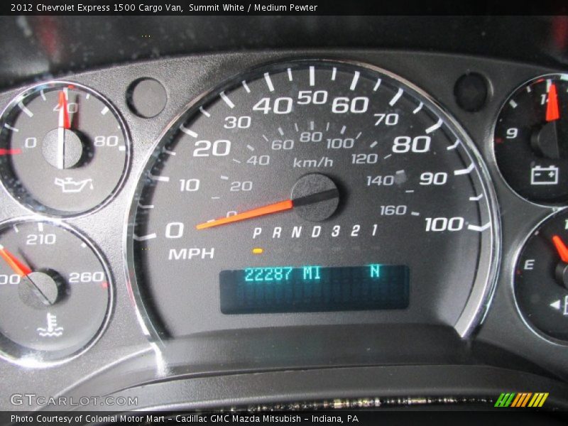 Summit White / Medium Pewter 2012 Chevrolet Express 1500 Cargo Van