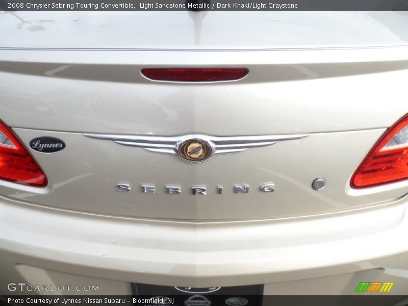 Light Sandstone Metallic / Dark Khaki/Light Graystone 2008 Chrysler Sebring Touring Convertible