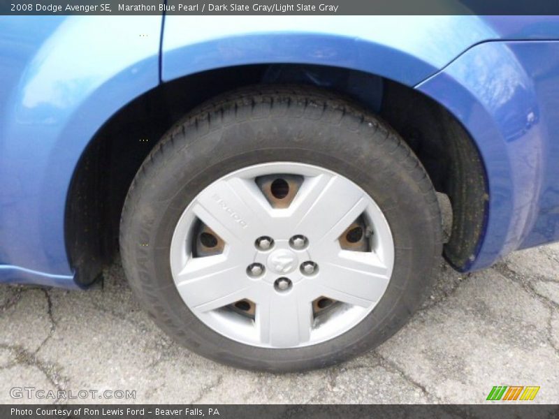 Marathon Blue Pearl / Dark Slate Gray/Light Slate Gray 2008 Dodge Avenger SE