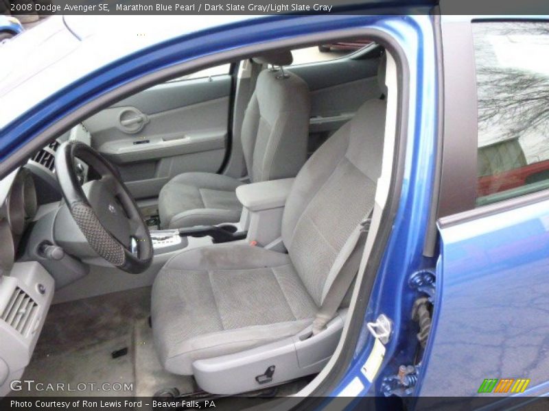 Marathon Blue Pearl / Dark Slate Gray/Light Slate Gray 2008 Dodge Avenger SE