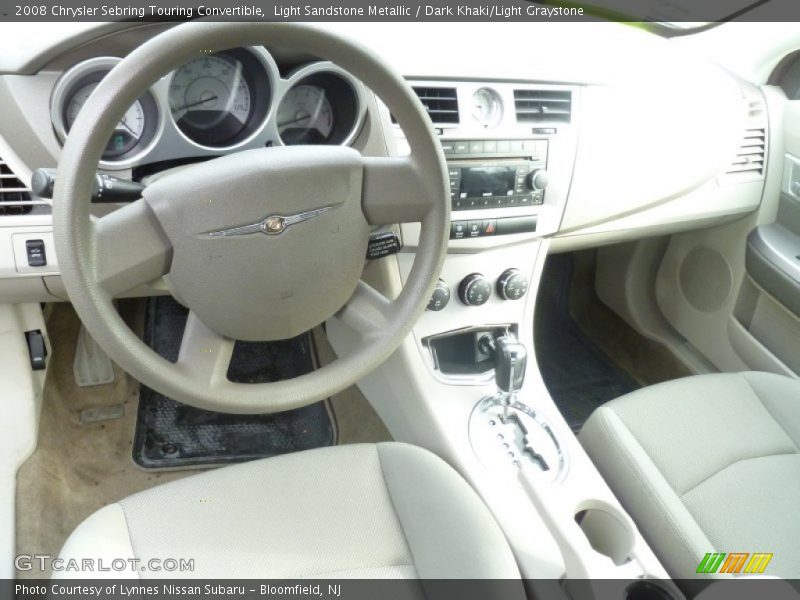 Light Sandstone Metallic / Dark Khaki/Light Graystone 2008 Chrysler Sebring Touring Convertible