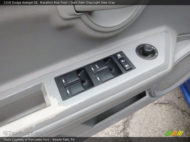 Marathon Blue Pearl / Dark Slate Gray/Light Slate Gray 2008 Dodge Avenger SE