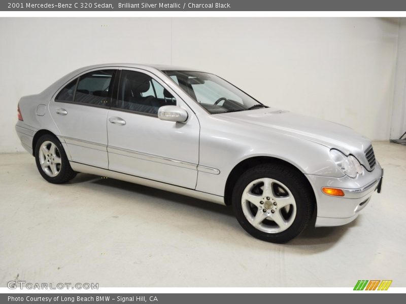 Brilliant Silver Metallic / Charcoal Black 2001 Mercedes-Benz C 320 Sedan