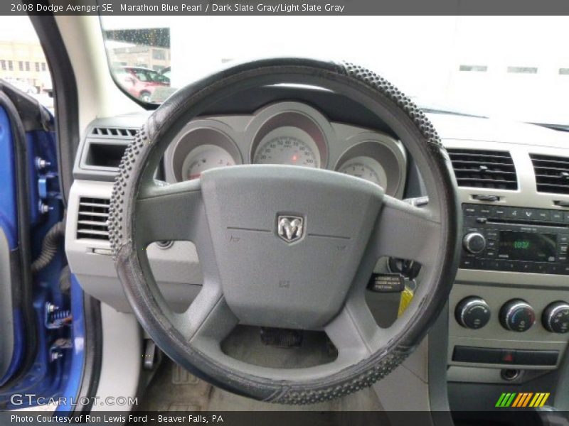 Marathon Blue Pearl / Dark Slate Gray/Light Slate Gray 2008 Dodge Avenger SE