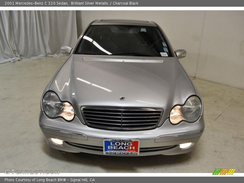 Brilliant Silver Metallic / Charcoal Black 2001 Mercedes-Benz C 320 Sedan