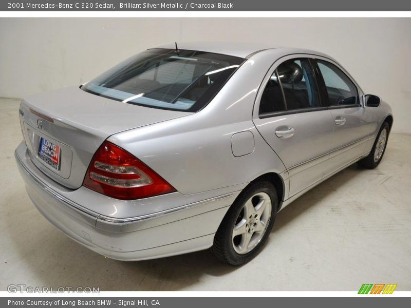Brilliant Silver Metallic / Charcoal Black 2001 Mercedes-Benz C 320 Sedan