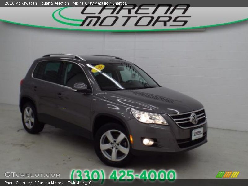 Alpine Grey Metallic / Charcoal 2010 Volkswagen Tiguan S 4Motion