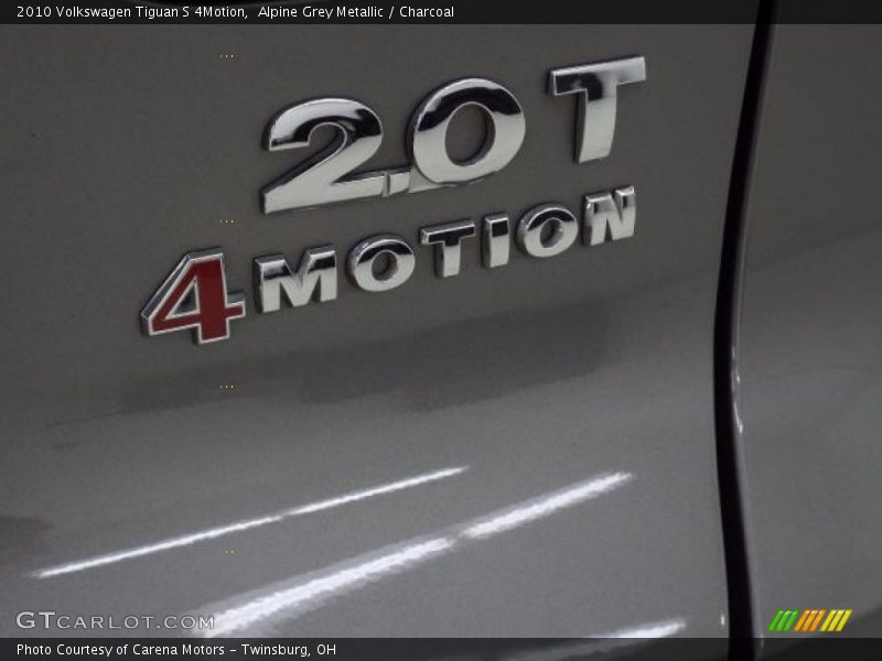 Alpine Grey Metallic / Charcoal 2010 Volkswagen Tiguan S 4Motion