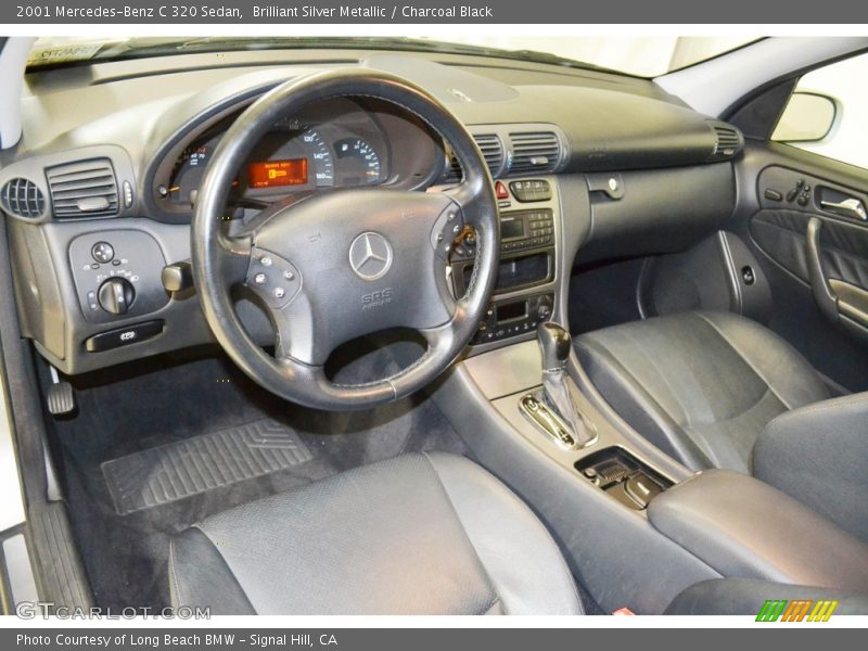 Brilliant Silver Metallic / Charcoal Black 2001 Mercedes-Benz C 320 Sedan
