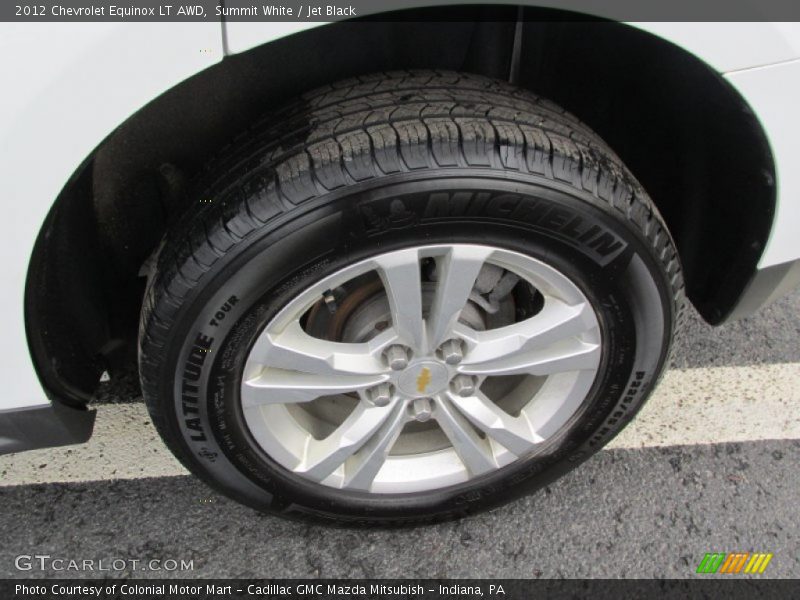 Summit White / Jet Black 2012 Chevrolet Equinox LT AWD