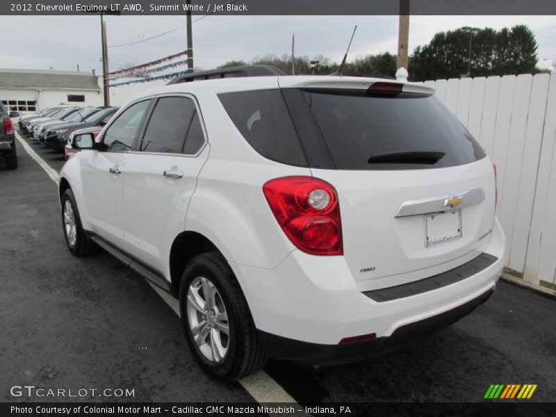 Summit White / Jet Black 2012 Chevrolet Equinox LT AWD
