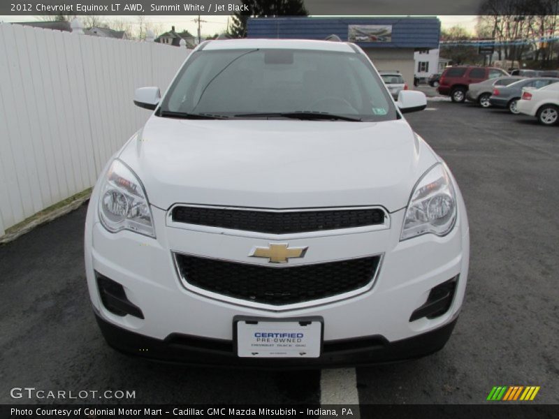 Summit White / Jet Black 2012 Chevrolet Equinox LT AWD