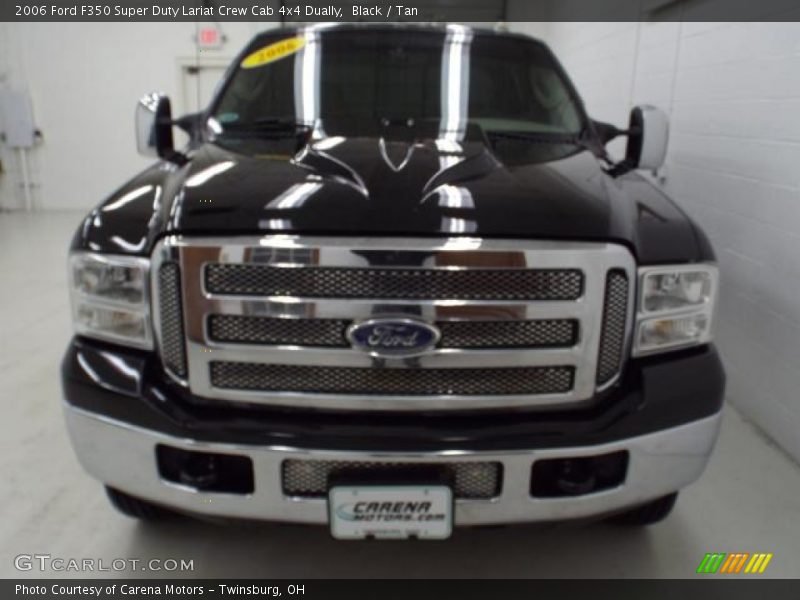 Black / Tan 2006 Ford F350 Super Duty Lariat Crew Cab 4x4 Dually