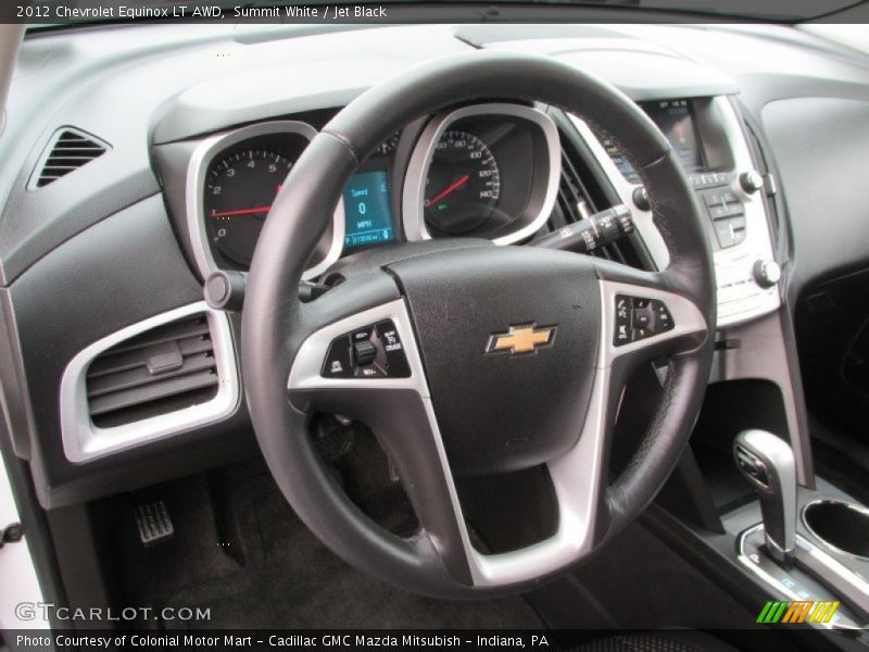 Summit White / Jet Black 2012 Chevrolet Equinox LT AWD