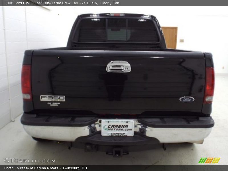 Black / Tan 2006 Ford F350 Super Duty Lariat Crew Cab 4x4 Dually