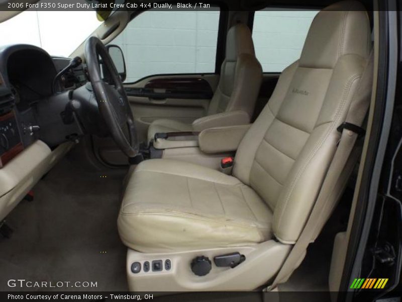 Black / Tan 2006 Ford F350 Super Duty Lariat Crew Cab 4x4 Dually