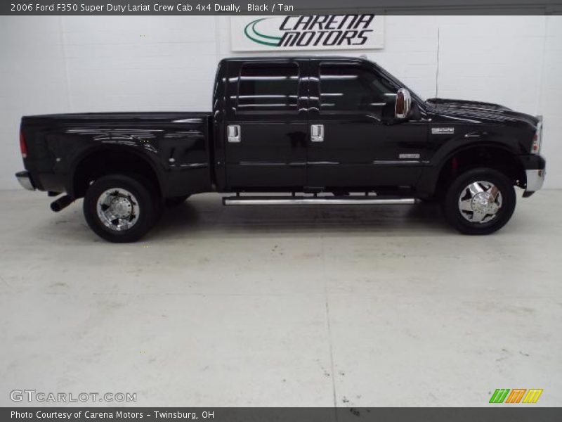 Black / Tan 2006 Ford F350 Super Duty Lariat Crew Cab 4x4 Dually