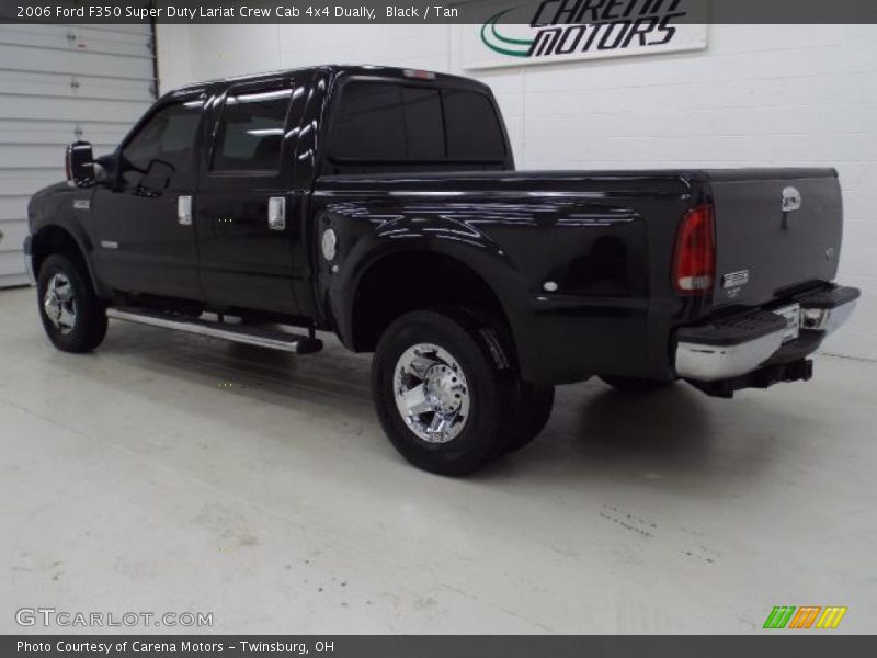 Black / Tan 2006 Ford F350 Super Duty Lariat Crew Cab 4x4 Dually