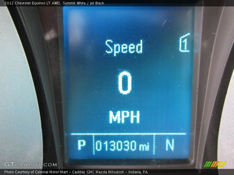 Summit White / Jet Black 2012 Chevrolet Equinox LT AWD