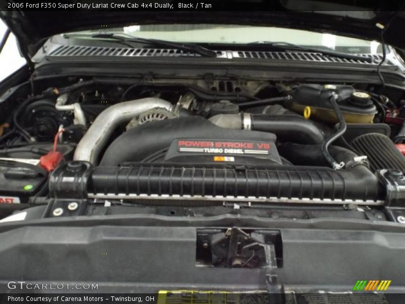 Black / Tan 2006 Ford F350 Super Duty Lariat Crew Cab 4x4 Dually