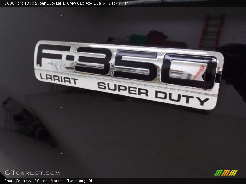 Black / Tan 2006 Ford F350 Super Duty Lariat Crew Cab 4x4 Dually
