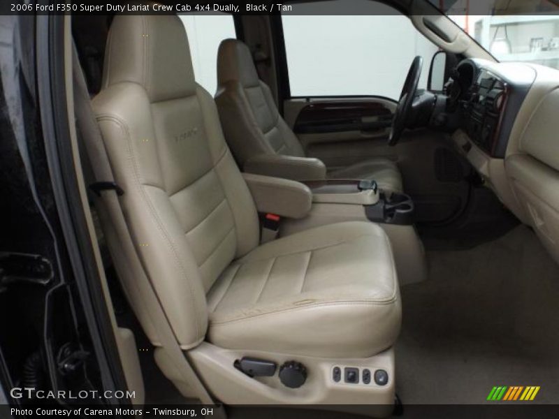 Black / Tan 2006 Ford F350 Super Duty Lariat Crew Cab 4x4 Dually