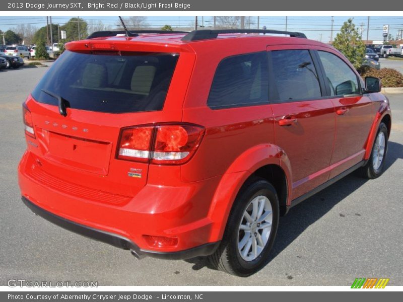 Bright Red / Black/Light Frost Beige 2013 Dodge Journey SXT
