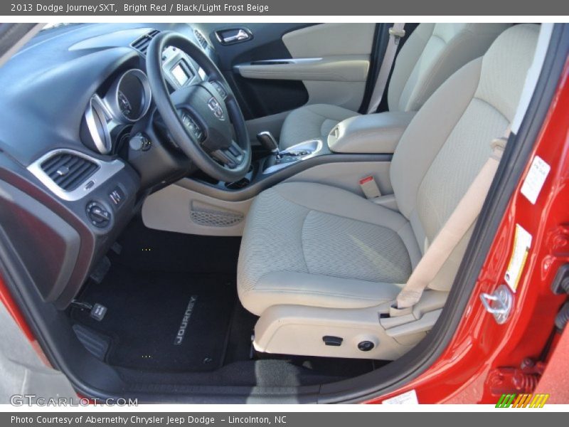 Bright Red / Black/Light Frost Beige 2013 Dodge Journey SXT