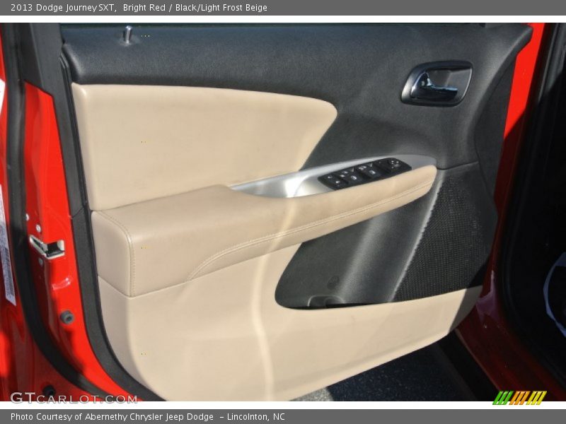 Bright Red / Black/Light Frost Beige 2013 Dodge Journey SXT