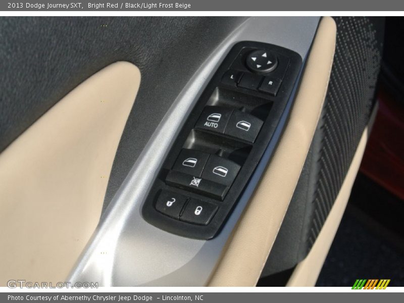 Bright Red / Black/Light Frost Beige 2013 Dodge Journey SXT