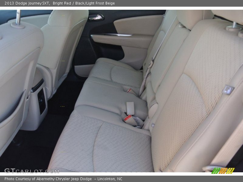 Bright Red / Black/Light Frost Beige 2013 Dodge Journey SXT