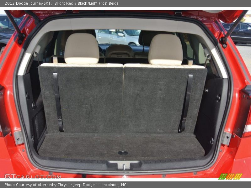 Bright Red / Black/Light Frost Beige 2013 Dodge Journey SXT