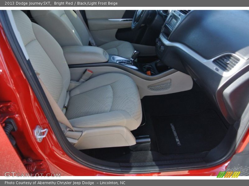 Bright Red / Black/Light Frost Beige 2013 Dodge Journey SXT