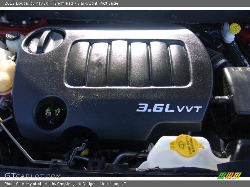 Bright Red / Black/Light Frost Beige 2013 Dodge Journey SXT