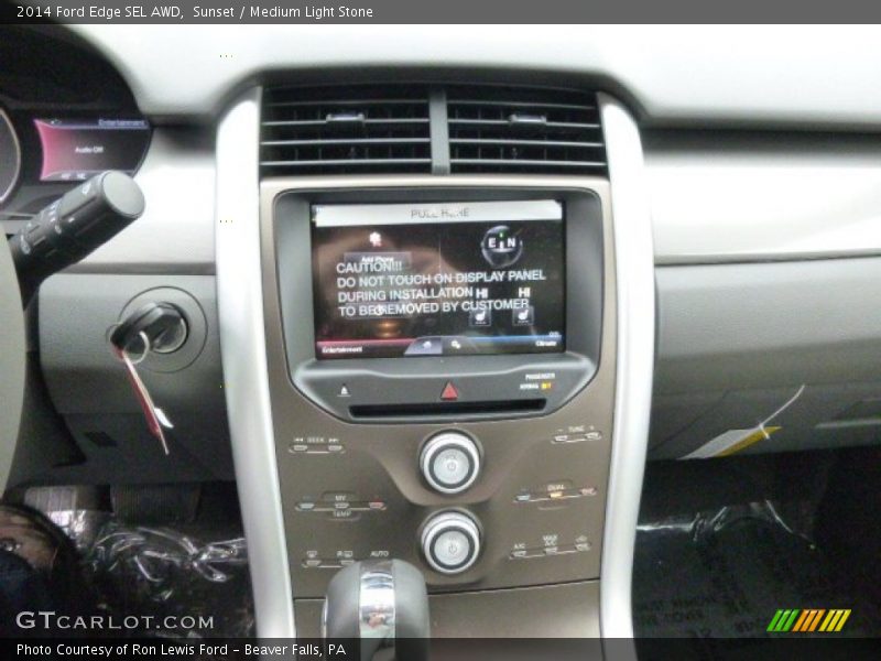 Sunset / Medium Light Stone 2014 Ford Edge SEL AWD