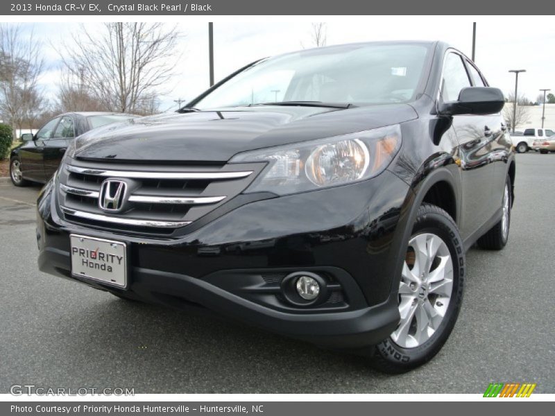 Crystal Black Pearl / Black 2013 Honda CR-V EX