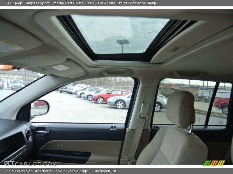 Inferno Red Crystal Pearl / Dark Slate Gray/Light Pebble Beige 2010 Jeep Compass Sport