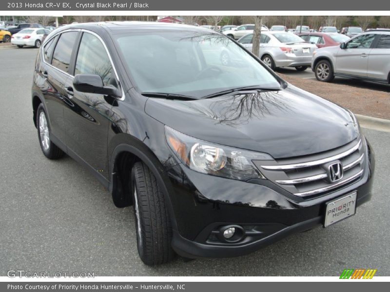 Crystal Black Pearl / Black 2013 Honda CR-V EX