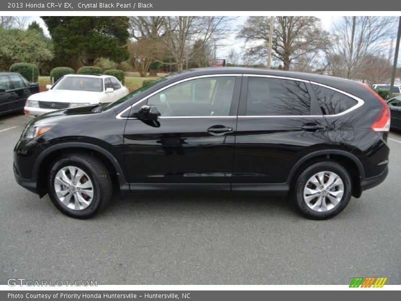 Crystal Black Pearl / Black 2013 Honda CR-V EX