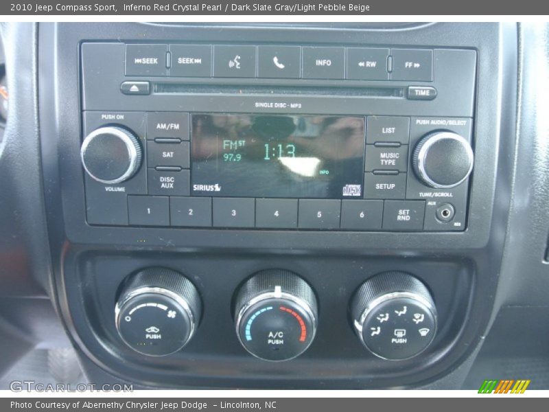 Inferno Red Crystal Pearl / Dark Slate Gray/Light Pebble Beige 2010 Jeep Compass Sport
