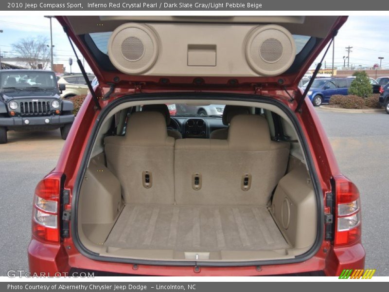 Inferno Red Crystal Pearl / Dark Slate Gray/Light Pebble Beige 2010 Jeep Compass Sport