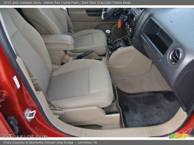 Inferno Red Crystal Pearl / Dark Slate Gray/Light Pebble Beige 2010 Jeep Compass Sport