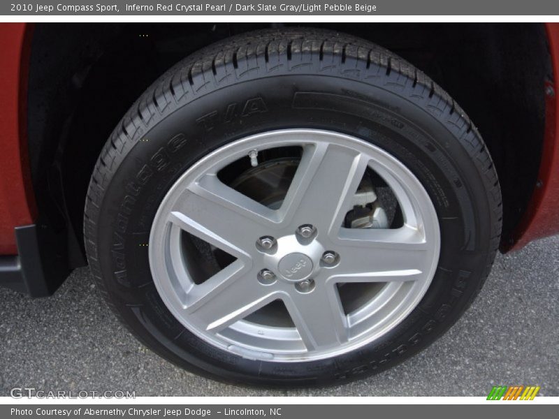 Inferno Red Crystal Pearl / Dark Slate Gray/Light Pebble Beige 2010 Jeep Compass Sport