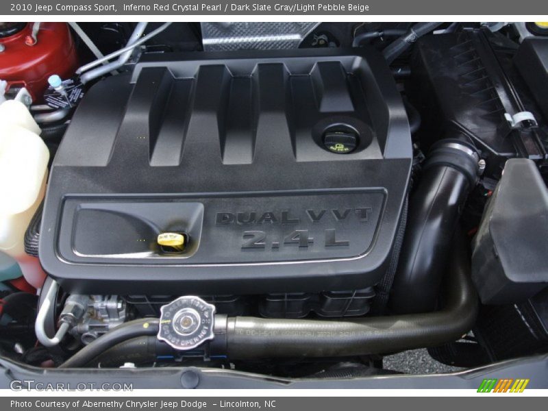 Inferno Red Crystal Pearl / Dark Slate Gray/Light Pebble Beige 2010 Jeep Compass Sport