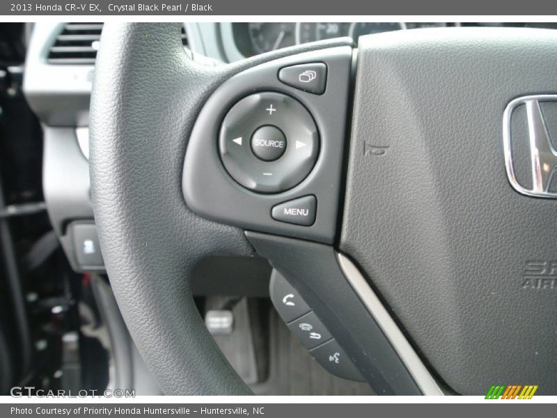 Crystal Black Pearl / Black 2013 Honda CR-V EX