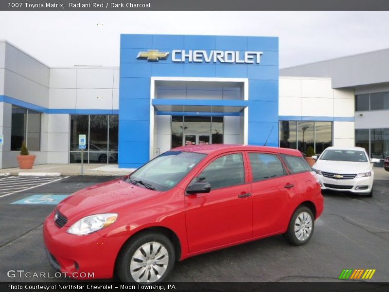 Radiant Red / Dark Charcoal 2007 Toyota Matrix